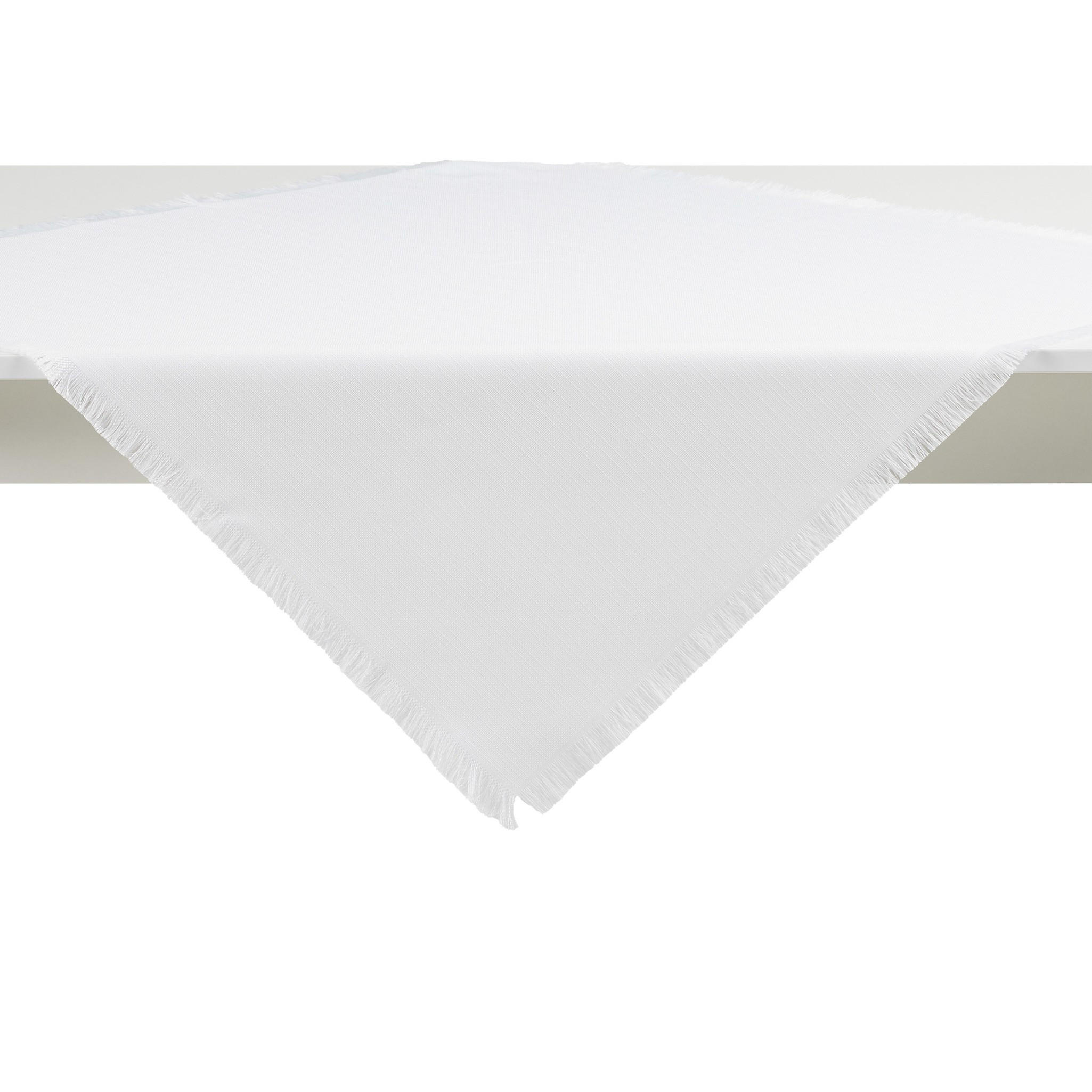 TISCHDECKE Arata - Weiß, Textil (80/80/1cm) - home&you