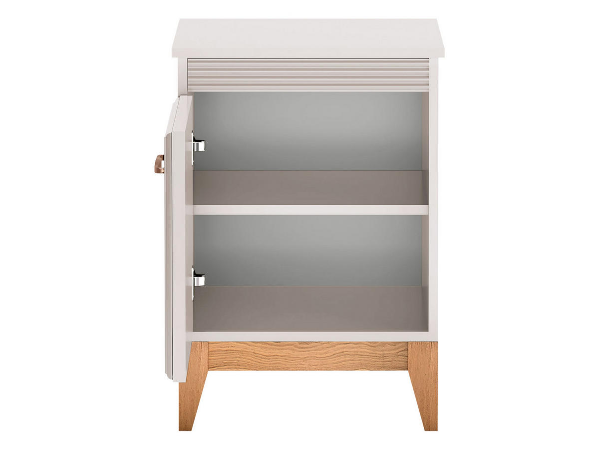 NACHTTISCH Windsor W-11 - Kaschmir/Eichefarben, Holz/Holzwerkstoff (45/62/41cm) - MIRJAN24