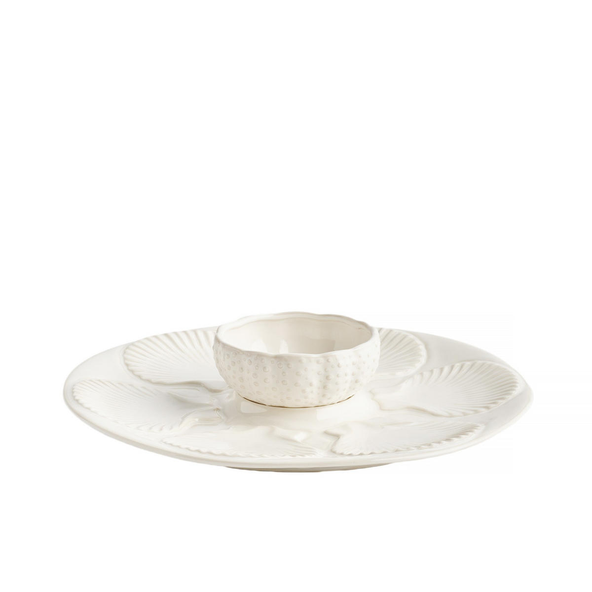 SERVIERTELLER Stellamarina - Weiß, Keramik (32.8/7/32.8cm) - home&you