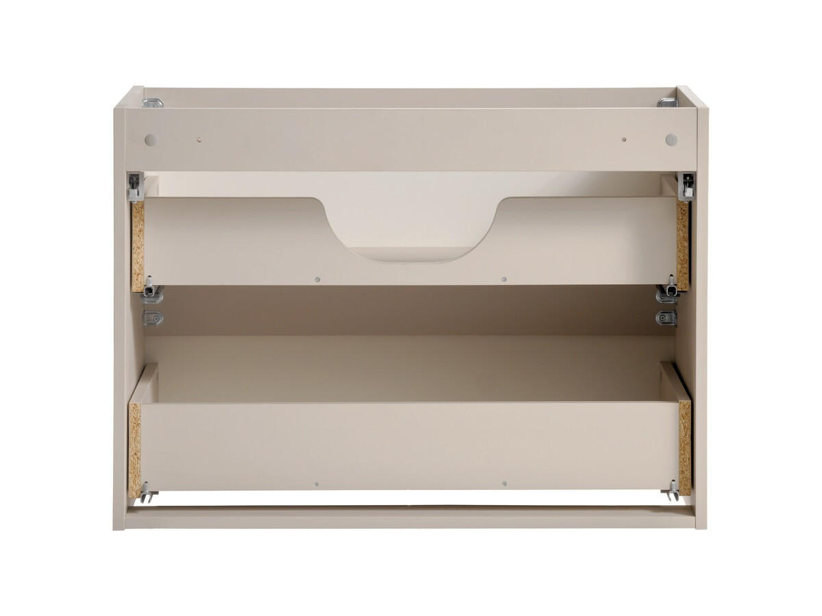 WASCHTISCHKOMBI 80 cm 2Teile - Viva Cashmere V BM281 in Kaschmir/Matt - Kaschmir, Holz (80/57/40cm)