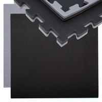 PUZZLEMATTE 90x90x2 cm, Schwarz - Schwarz, Kunststoff (90/90cm) - eyepower
