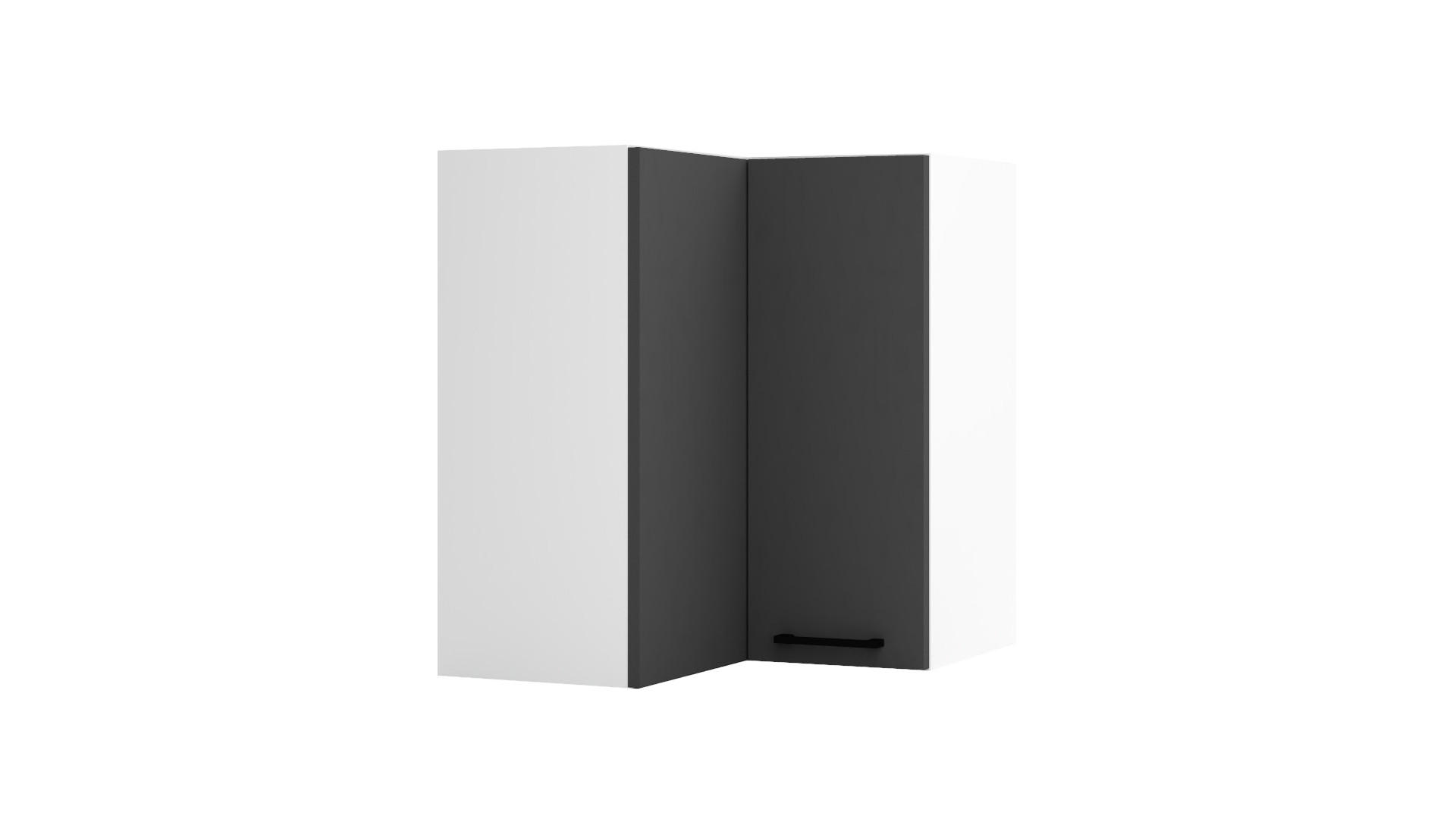 ECKHÄNGESCHRANK WRN P/L - Morvex - Platzsparende Lösung mit Stil - Anthrazit, Holz/Metall (60/72/60cm) - ROYAL24_MARKT