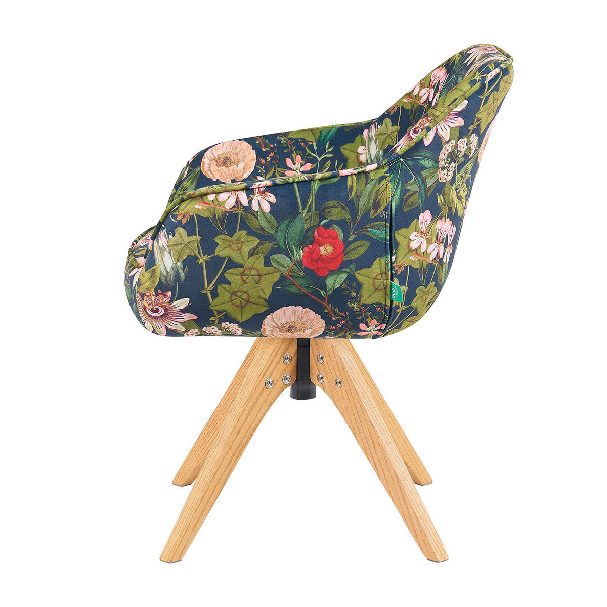 ARMLEHNSTUHL Mika-Finn 2er-Set - Honigeiche/Multicolor, Eichenholz/Holz (60/82/61cm) - DUBI Möbel