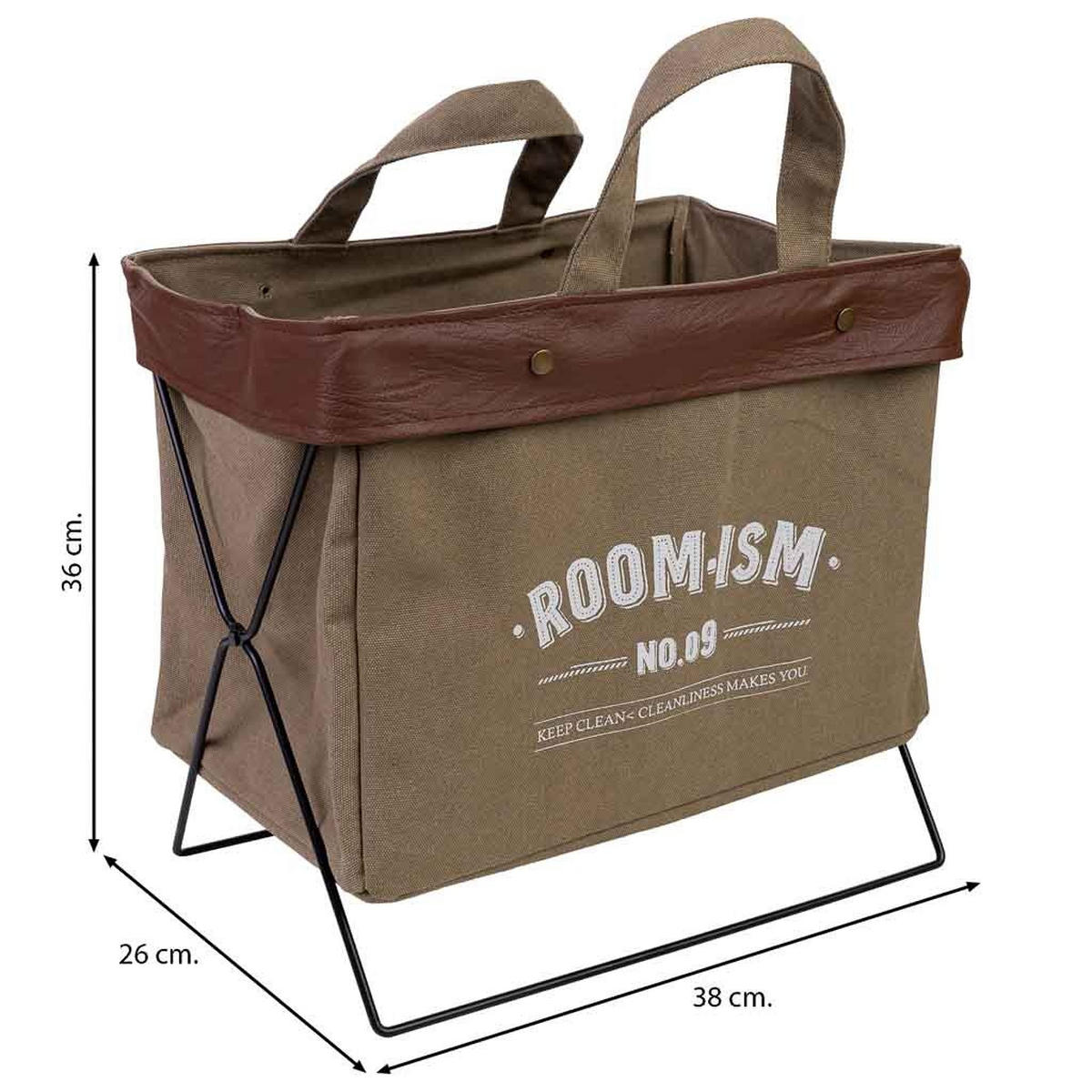 AUFBEWAHRUNGSKORB aus metall 38x26x36cm - Schwarz, Metall (38/36/26cm) - Wanderlust