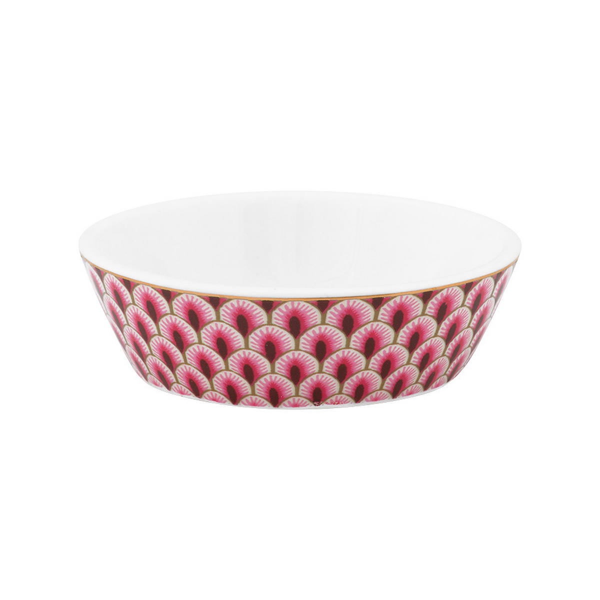 GESCHENKSET Rund oriental blumenfestival dark rosa - Rosa, Keramik (21.3cm) - Pip Studio