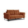 SOFA SALVINI 2,5-Sitzer, orange - Orange, Holz/Textil (206/88/99cm) - Courtois Laville