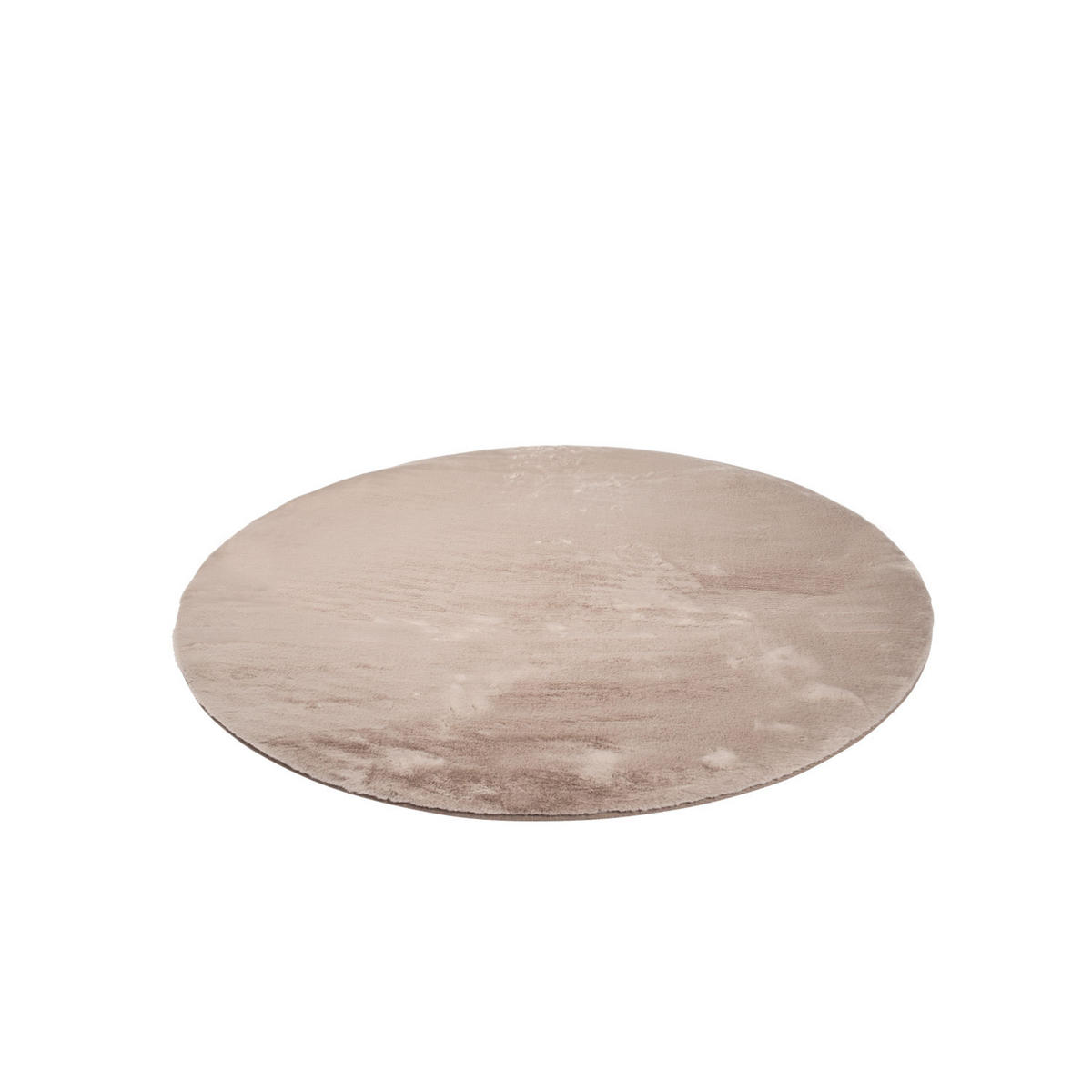 HOCHFLOR-TEPPICH Topia 400 Taupe 120 cm Rund - Taupe, Textil (120/120cm) - carpet city