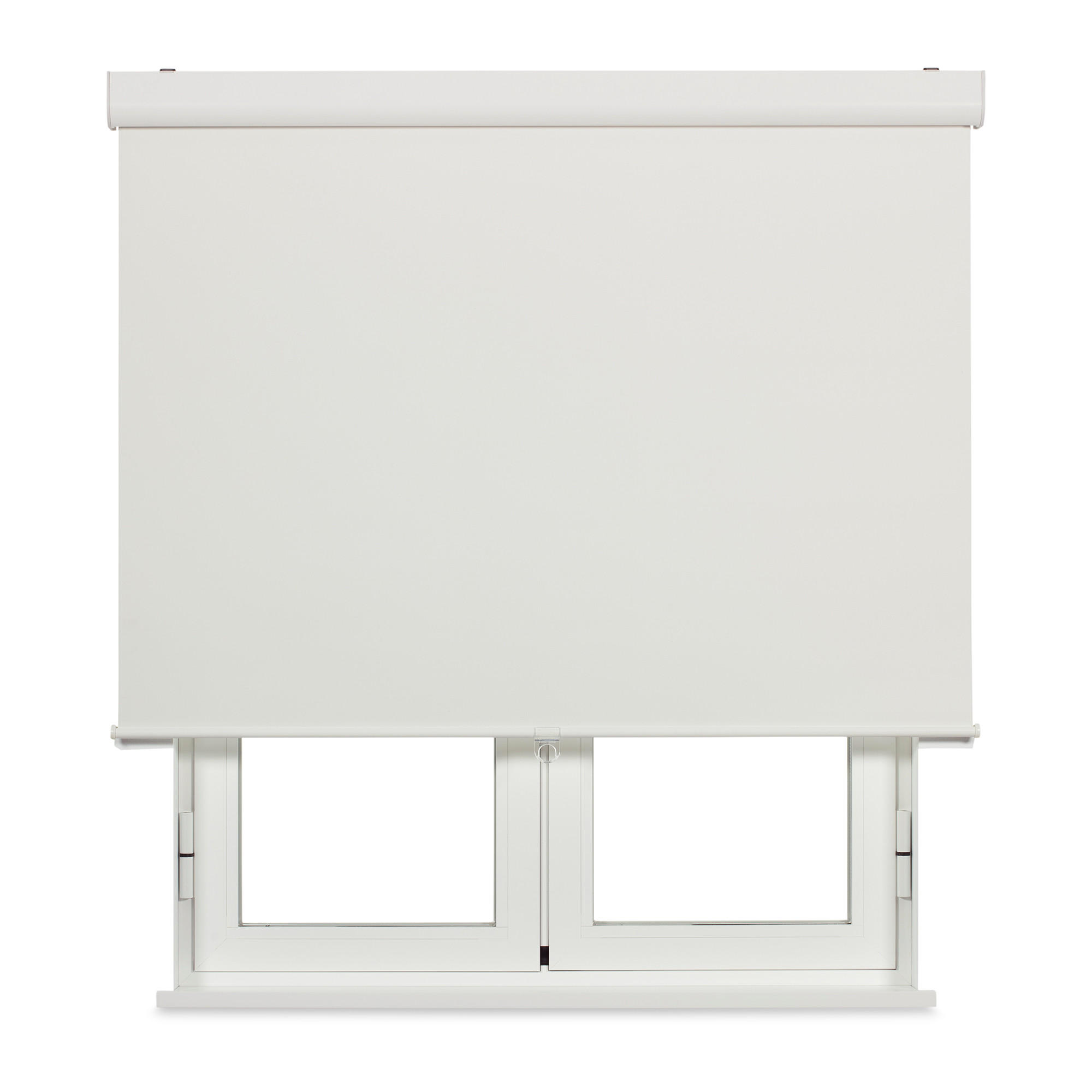 SPRINGSROLLO motorisiert mit Kassette abdunkelnd - Weiß, Textil (120/190/190cm) - VIEWTEX