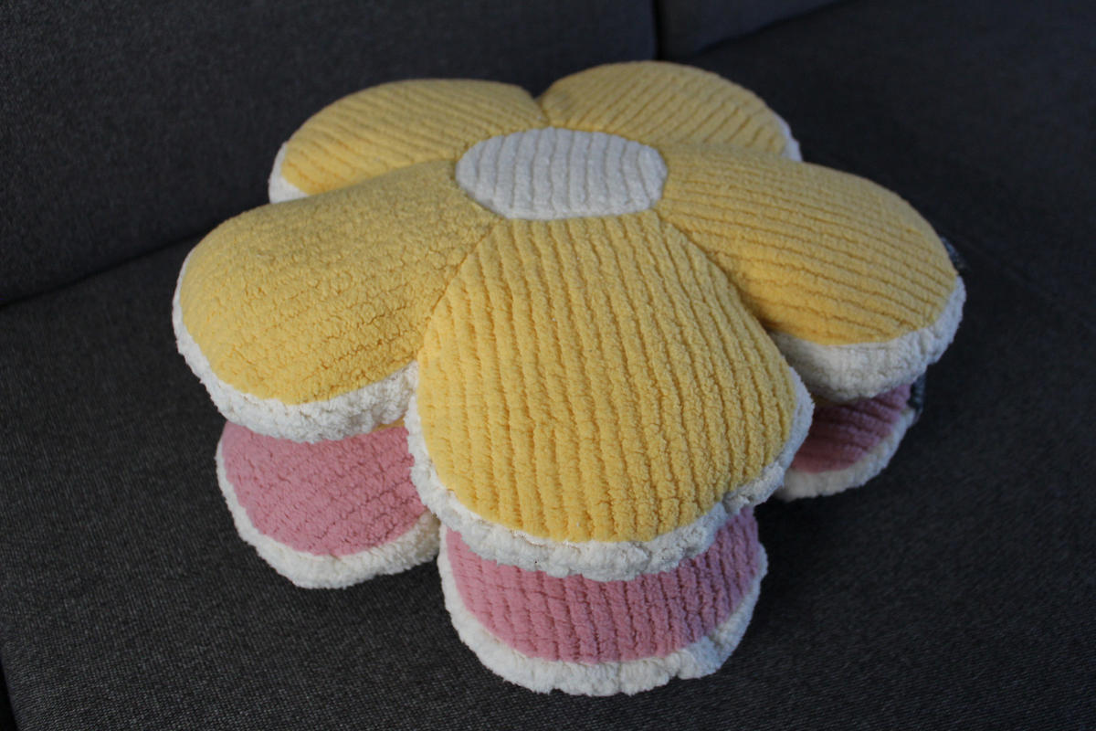 DEKOKISSEN BONNY Blume - Gelb, Textil (43cm) - Magma Heimtexx