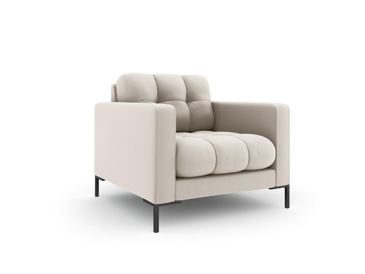 SESSEL Mamaia aus strukturiertem Stoff beige - Beige, Textil (92/75/87cm) - Micadoni