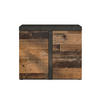 SIDEBOARD Spacoro 2D Matera, Old Style 97,2/82/40,3 cm – Schmale Kommode Modern - Dunkelgrau/Bronzefarben, Holzwerkstoff/Kunststoff (97/82/40cm) - AX Living