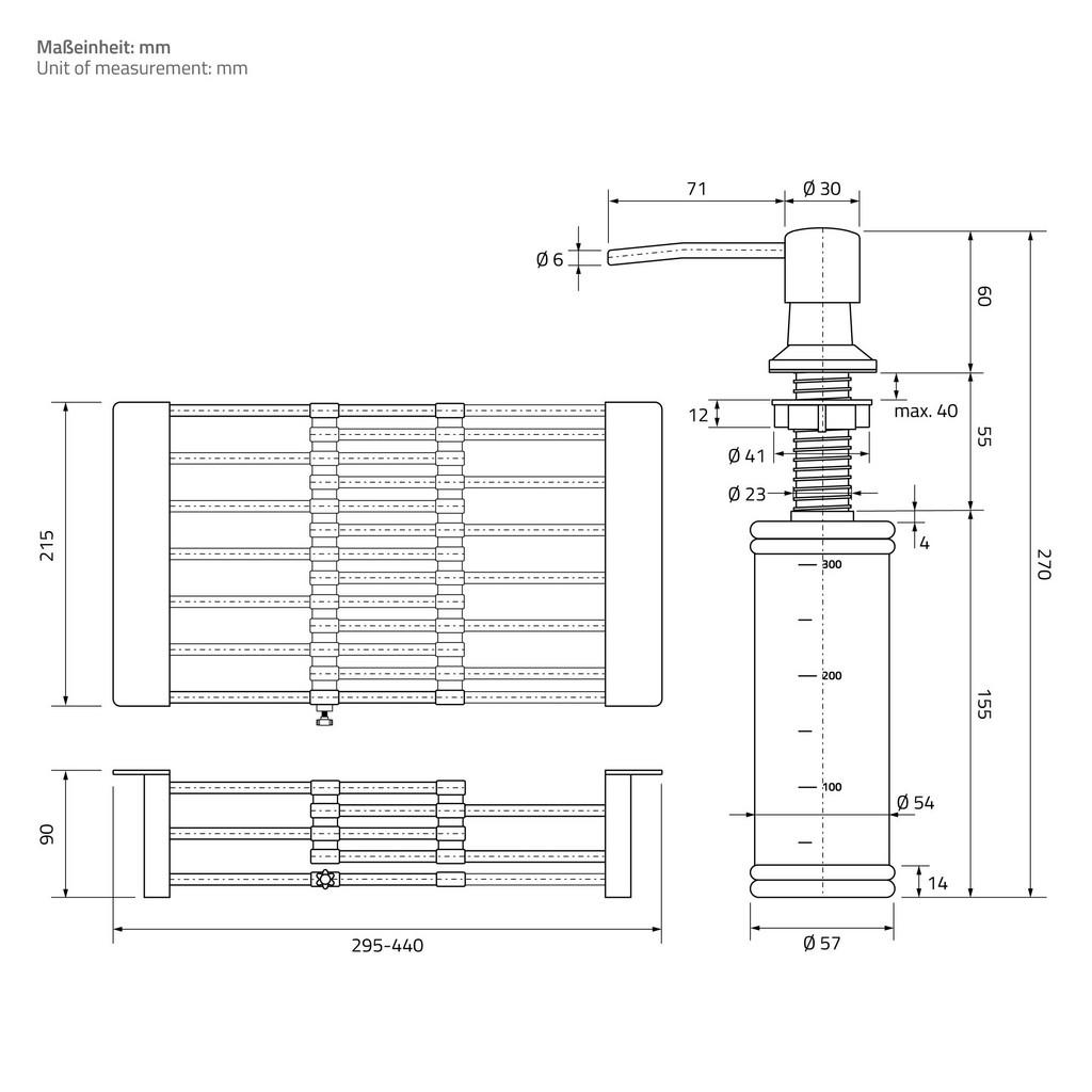 Thumbnail - Ml-Design Spülbecken, Silber, Metall, 45x20x68 cm, Küchen, Küchenausstattung, Küchenspülen