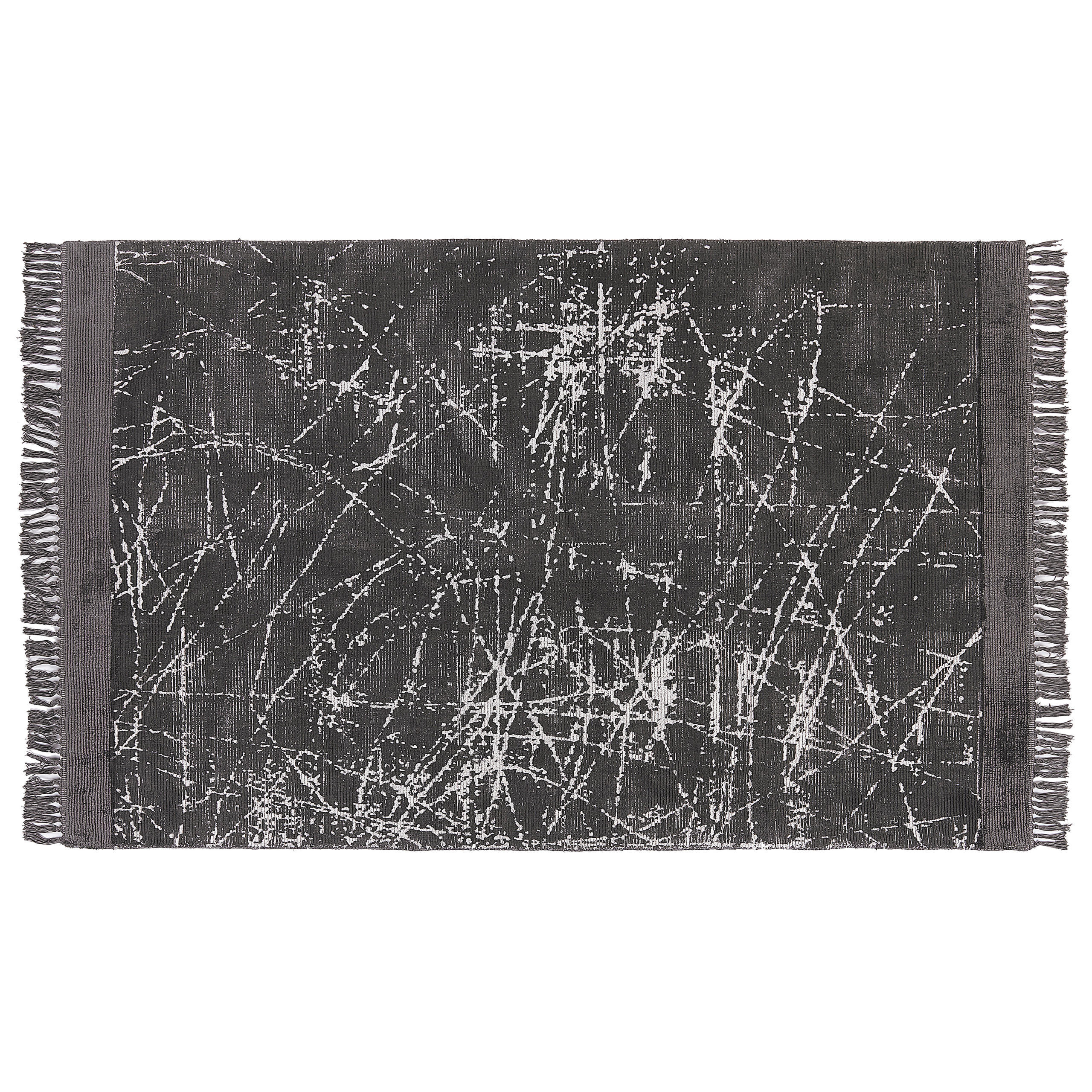 KURZFLOR-TEPPICH Hanli 200/140 cm - Grau, Naturmaterialen (140/200cm) - Beliani