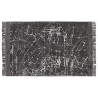 KURZFLOR-TEPPICH Hanli 200/140 cm - Grau, Naturmaterialen (140/200cm) - Beliani