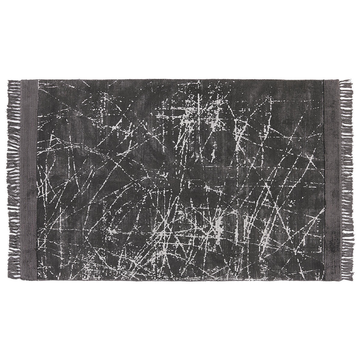 KURZFLOR-TEPPICH Hanli 200/140 cm - Grau, Naturmaterialen (140/200cm) - Beliani