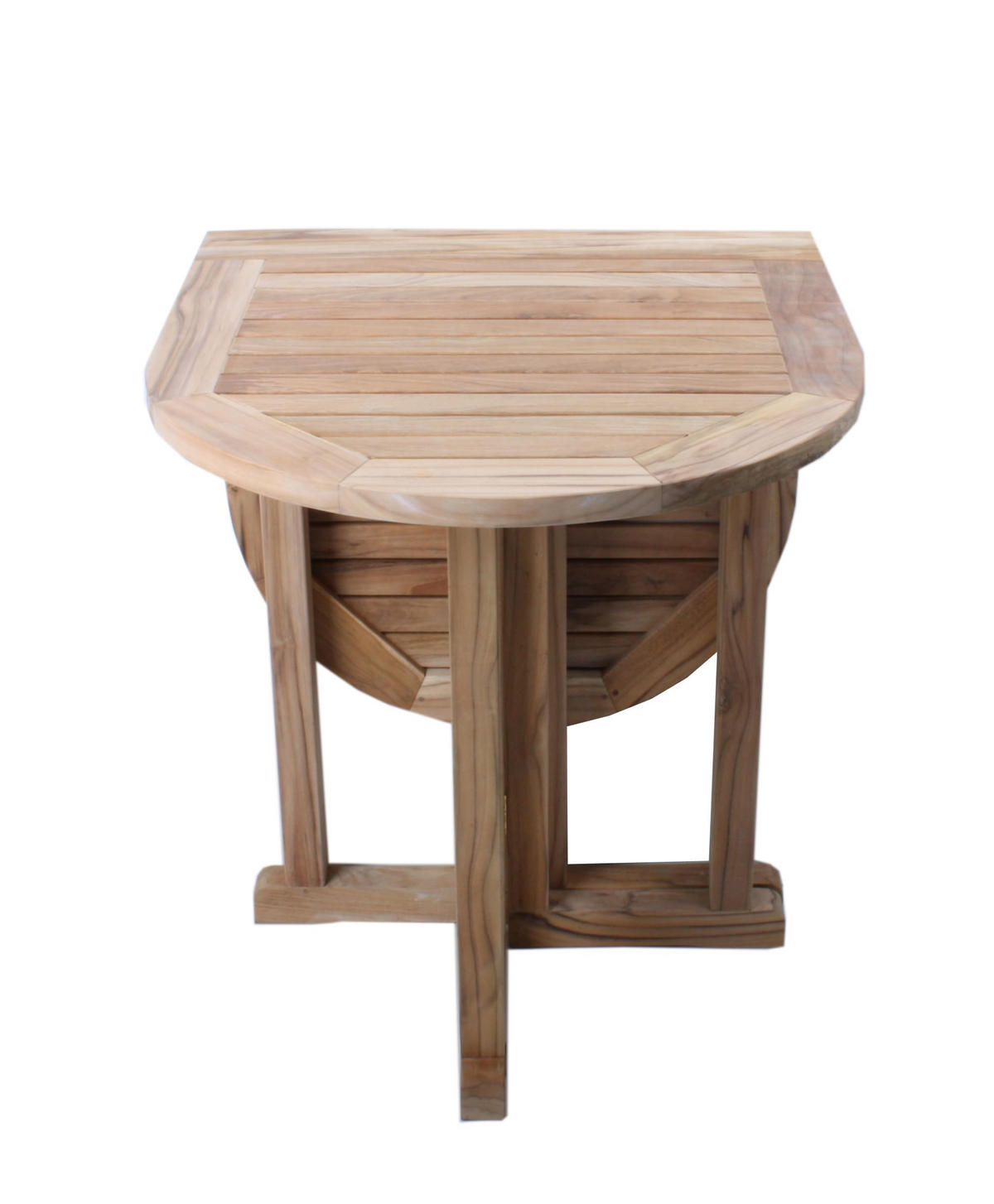 BALKONTISCH Martin oval klappbar Gartentisch - Braun, Holz (120/60/75cm) - DELUKE