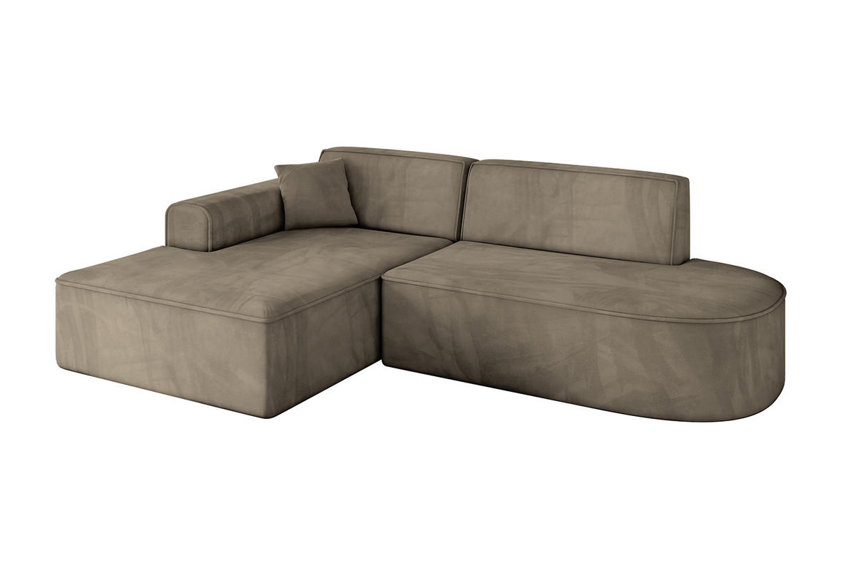 ECKSOFA Ottomane Links IREA-L1-v3 - 234x171x79 cm Braun - Braun, Holzwerkstoff/Textil (234/171cm) - ALTDECOR