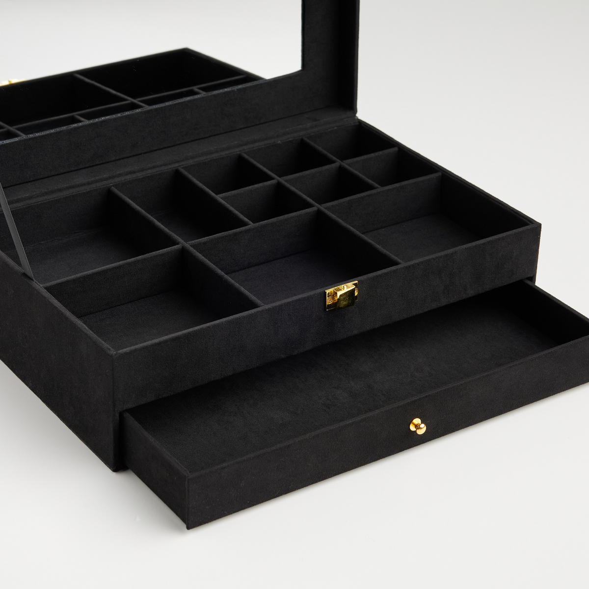 SCHMUCKKÄSTCHEN Pranchetoni - Schwarz, Holzwerkstoff (32/10.5/20cm) - home&you