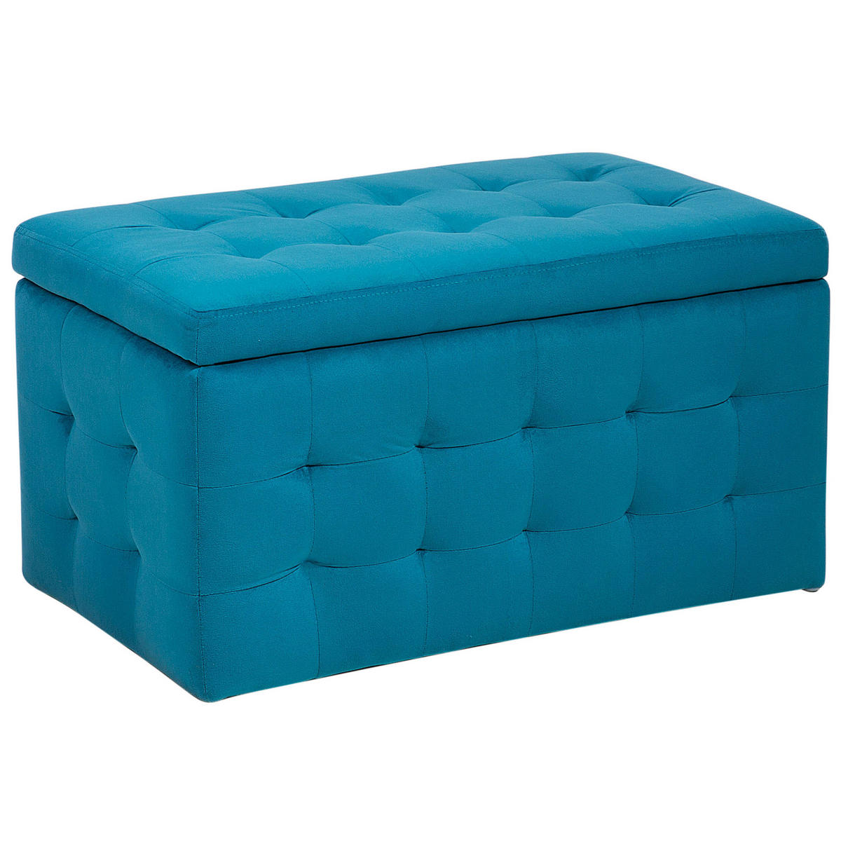 TRUHENBANK Michigan 42/72/40 cm - Blau, Textil (72/40/42cm) - Beliani