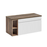 SKŘÍŇKA POD UMYVADLO 100cm Zelie Bílá - bílá, kompozitní dřevo (100/48/46cm) - Petits-meubles