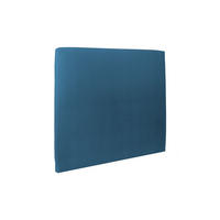 KOPFTEIL gepolstertes – ozeanblauer Samtstoff - 180 cm - Beige/Dunkelblau, Holz (180/120/10cm) - Sommeil de Plomb