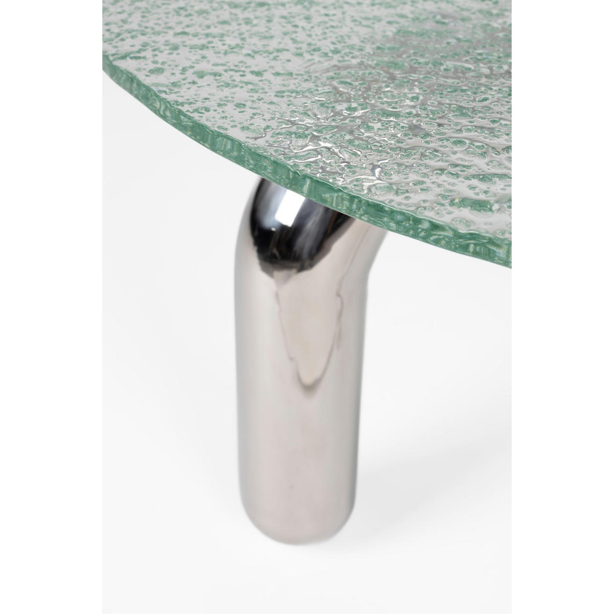BEISTELLTISCH Marly Rund 60 cm Silber - Silberfarben, Glas (60/60/43.5cm) - Dutchbone