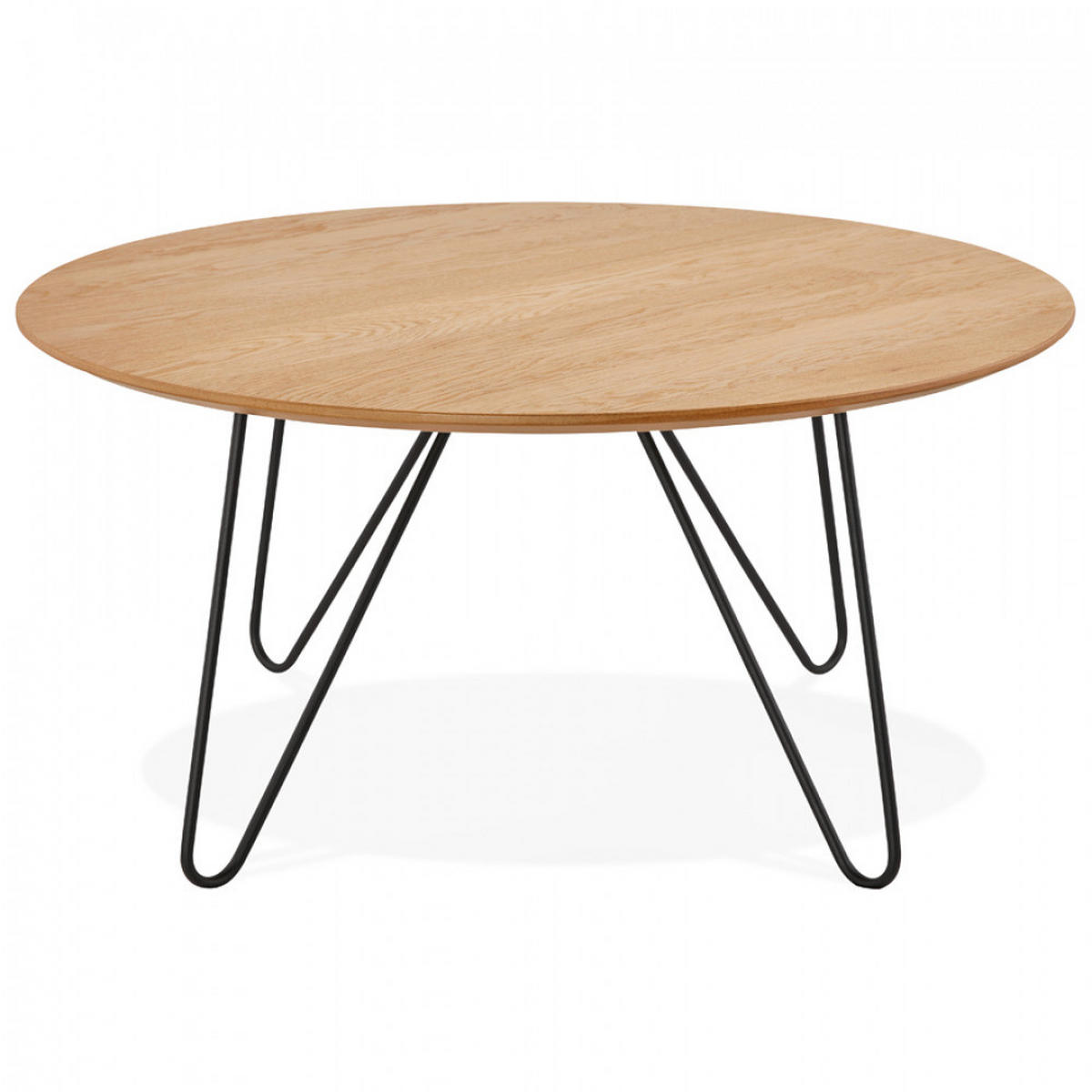 LOUNGETISCH Beige 80x40x80 cm - Beige/Schwarz, Holz/Metall (80/80/40cm) - AlterEgo