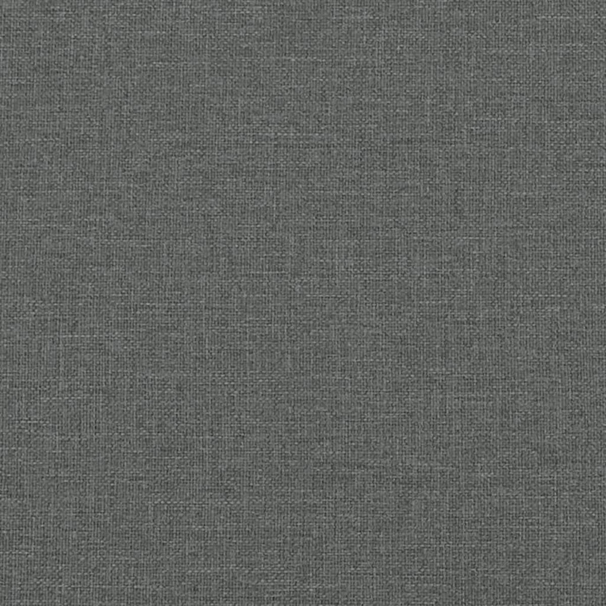 BETTGESTELL Ohne Matratze Dunkelgrau 90/200 Cm Stoff - Dunkelgrau, Textil (90/200cm) - vidaXL