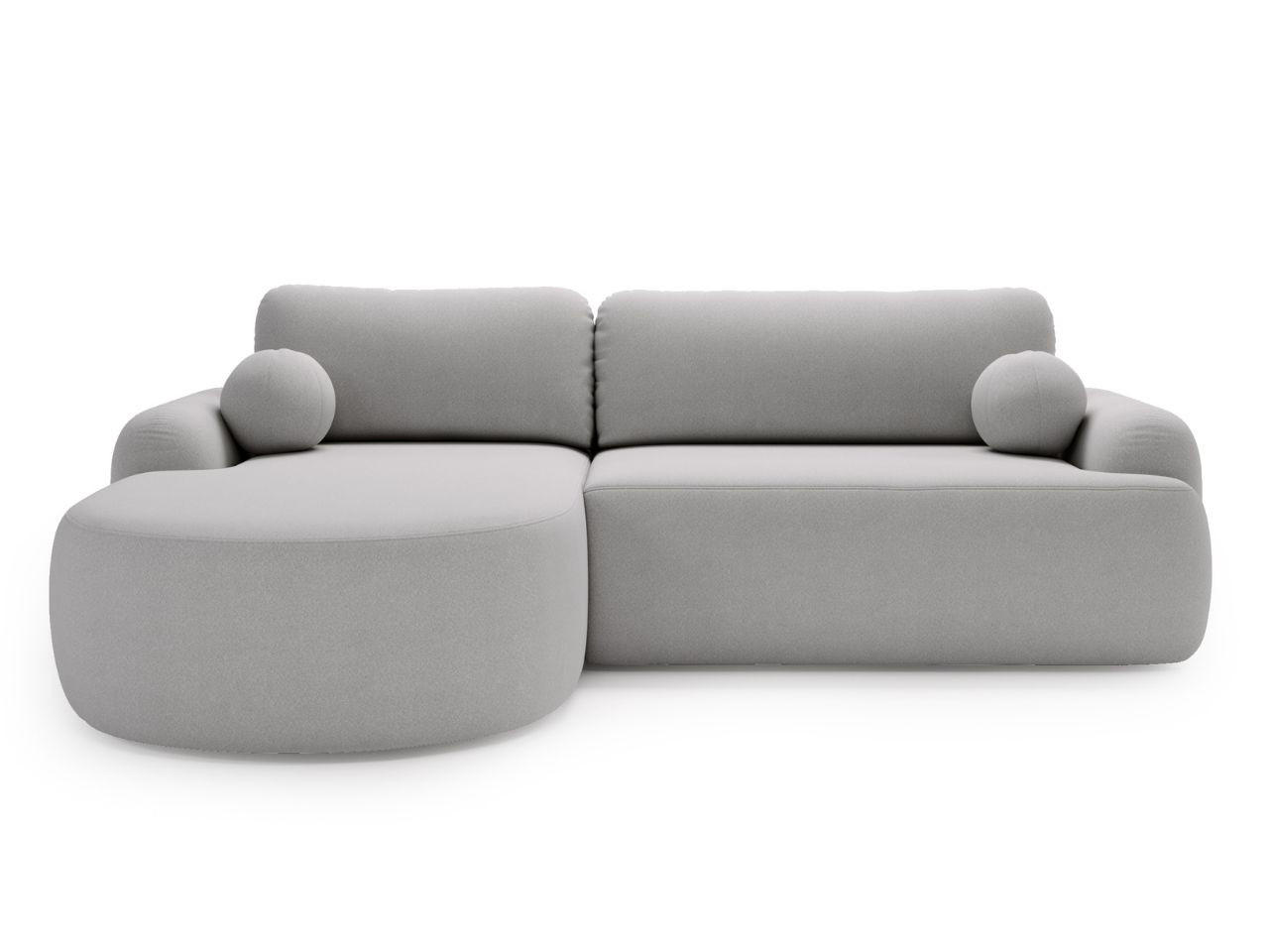ECKSOFA Aurio Grau Links - Grau, Holz/Textil (177/261cm) - Graingold