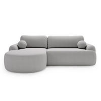 ECKSOFA Aurio Grau Links - Grau, Holz/Textil (177/261cm) - Graingold
