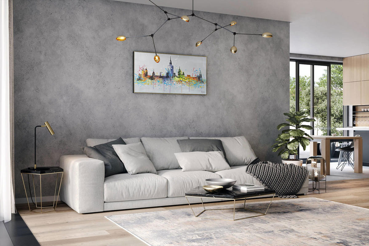 ACRYLBILD HANDGEMALT 120/60 cm - Multicolor, Holz/Textil (120/60cm) - KUNSTLOFT