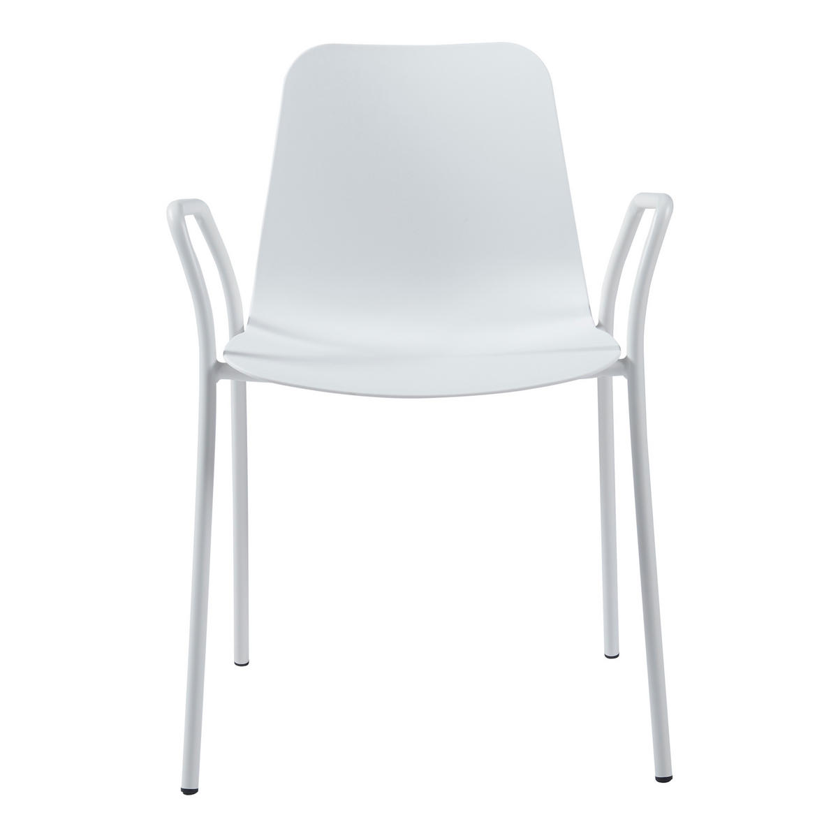 ESSZIMMERSTUHL Kankaanpää - Weiß, Kunststoff/Metall (57.5/80/52cm) - [en.casa]