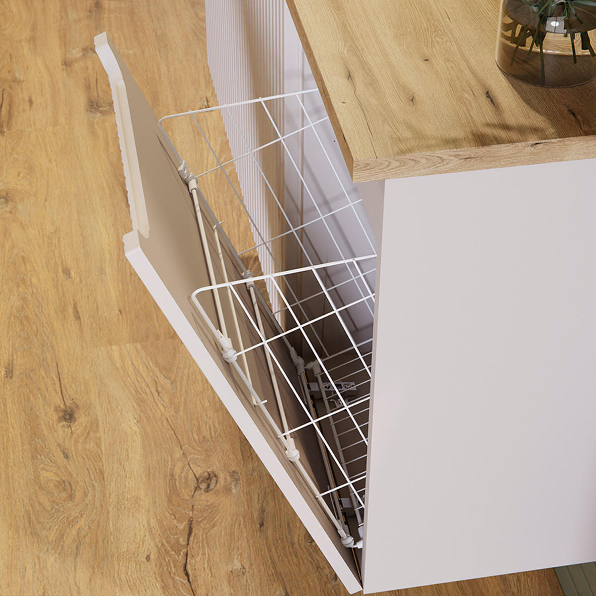 WASCHTISCHUNTERSCHRANK 100.4cm Riva Kaschmir - Beige, Holzwerkstoff (100.4/60/40cm) - Petits-meubles