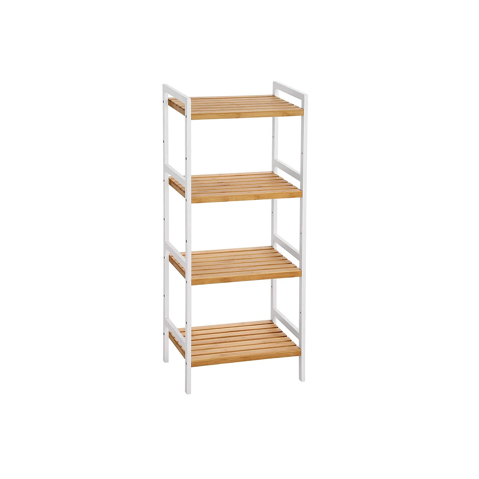 BADEZIMMERREGAL KÜCHENREGAL - Weiß, Holz (31.5/110/45cm) - Hansiro
