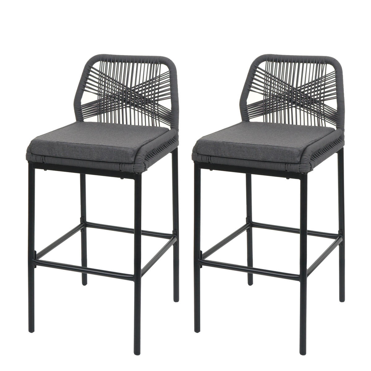 BARSKI STOL Anthracit, siva - siva/antracit, kovina (45/101/52cm) - MCW