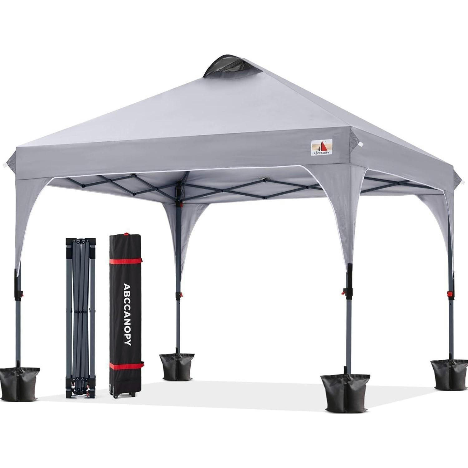 PAVILLON 2.5x2.5M wasserdicht Hellgrau - Grau, Textil (243.8/259.1/243.8cm)