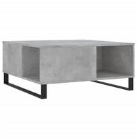 COUCHTISCH Betongrau 80x80x36,5 cm Holzwerkstoff - Grau, Holzwerkstoff (80/80/36.5cm) - furnicato