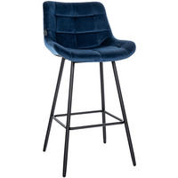 BARHOCKER Weston 104x49x56 cm Blau - Blau, Kunststoff (49/104/56cm) - furnicato