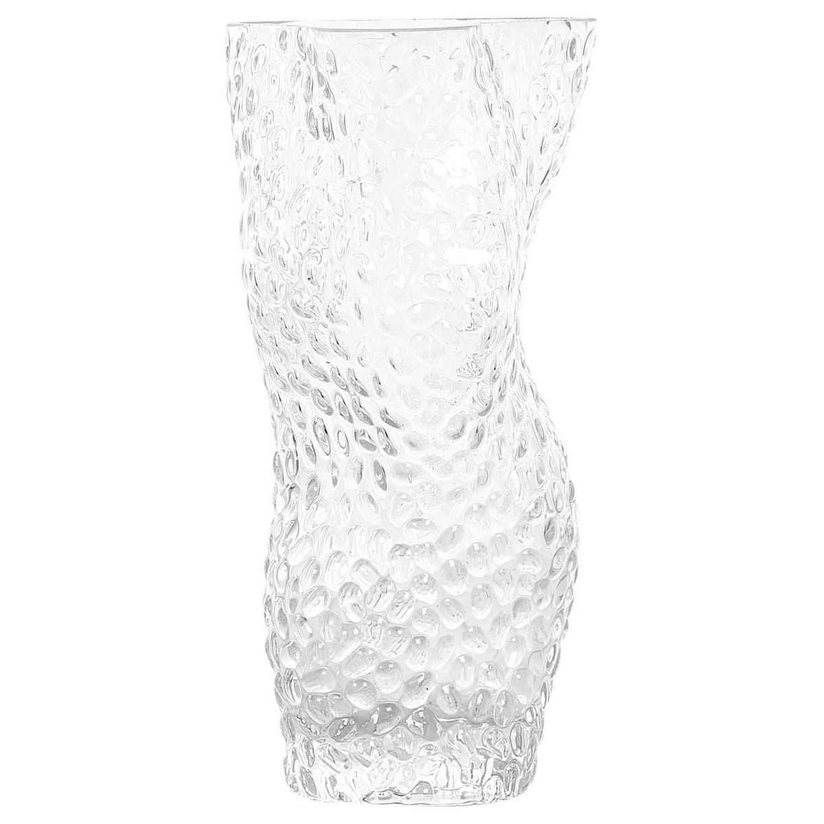 BLUMENVASE Glas transparent Elatos - Transparent, Glas (23cm) - Beliani