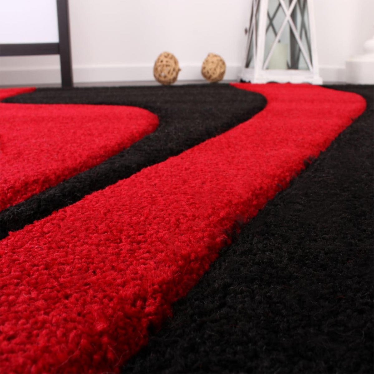 KURZFLORTEPPICH 200/290 cm Diamond 760 - Rot, Kunststoff (200/290cm) - Paco Home