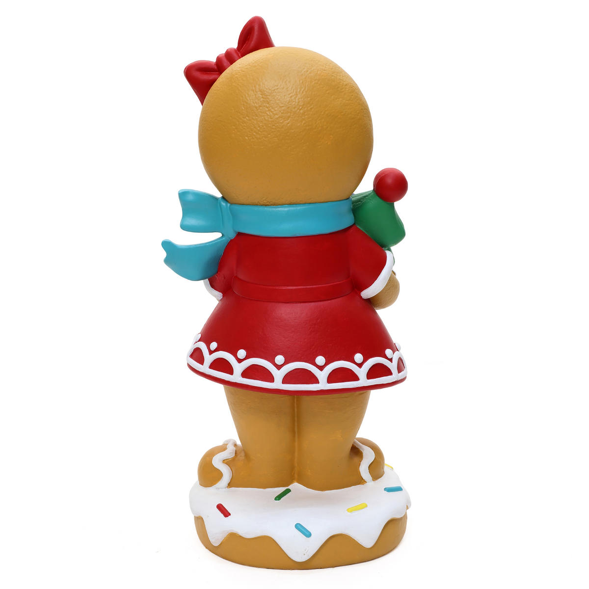 LEBKUCHENMANN Stehfigur 61CM HTHD0368-S - Braun, Stein (23.5/61/28cm) - Hometopia