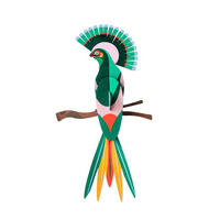 WANDDEKO Exotischer Jade-Schwanz 22/6 cm - Grün, Wellpappe (22/6/22cm) - KUNSTLOFT