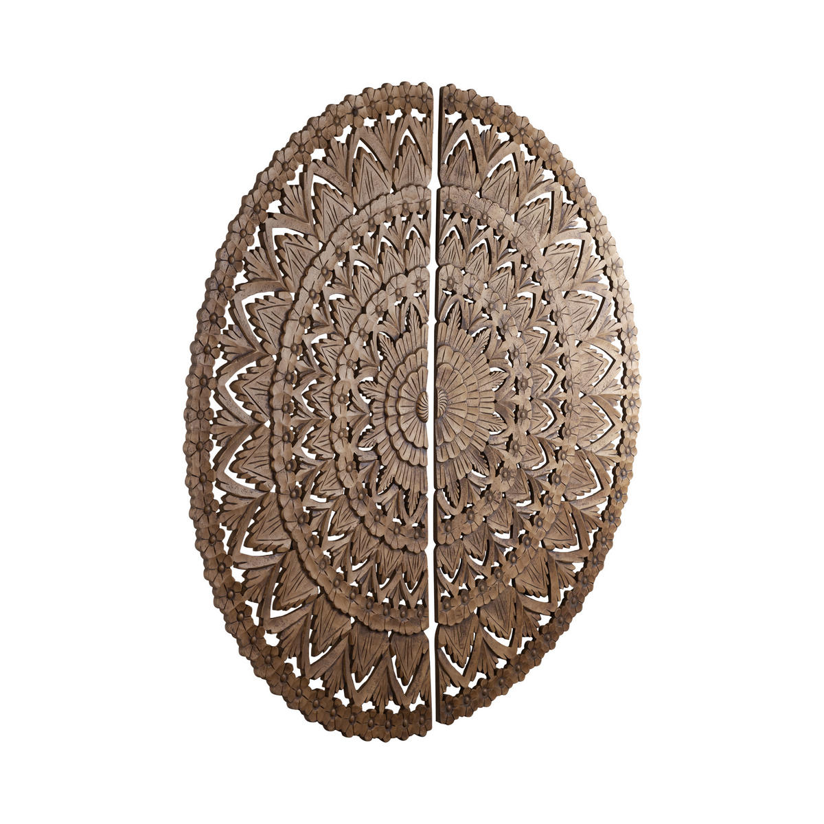 WANDPANEEL Willian Braun 180/1.5/180cm - Braun, Holz (1.5/180/180cm) - PTMD Collection