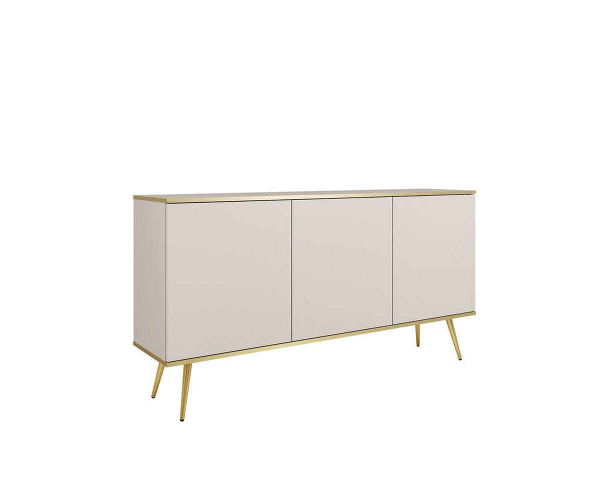 WOHNZIMMER Set 3-tlg. – Oro System – Beige – WZ-SET0177 - Beige, Holzwerkstoff (107/85/39cm) - hi-markt