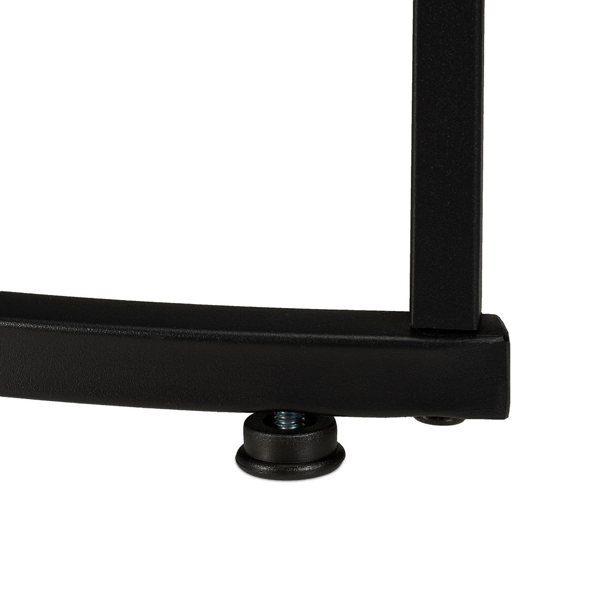 MĂSUȚĂ maro negru set-2 tip cuib rotundă MDF metal 70 cm - multicolor, compozit lemnos/metal (70/70/46cm) - Relaxdays