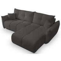 ECKSOFA Grafit BOSE Mit Schlaffunktion Rechts - Graphitfarben, Textil (177/257cm) - Sepro Meble