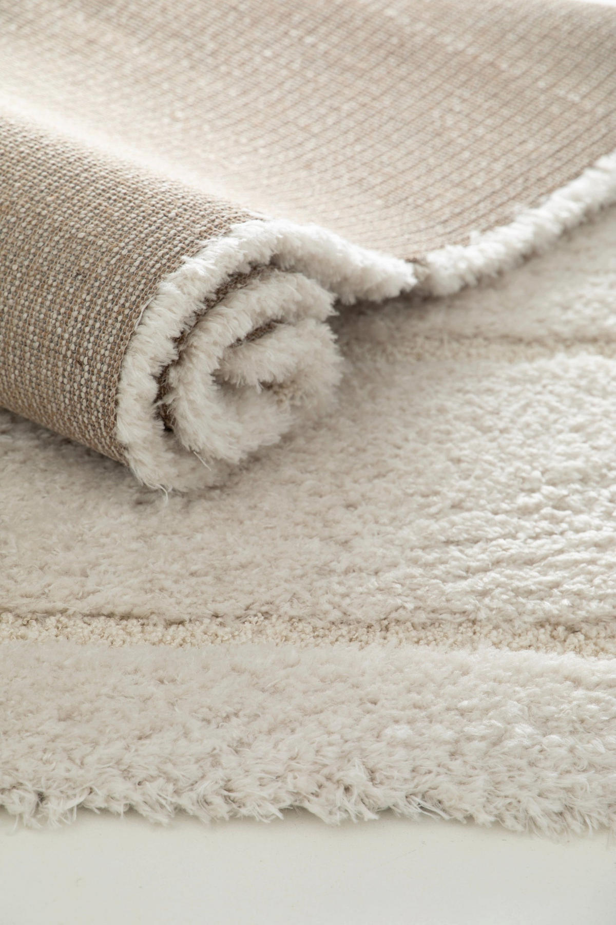 TEPPICH, Weicher, dicker mit Reliefeffekt weiß - Weiß, Textil (120/170cm) - AFK Living