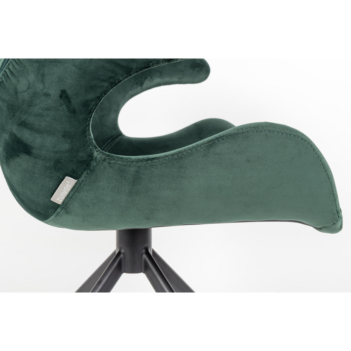 ESSZIMMERSTUHL Mia Grün - 2 er Set - Grün, Textil (63/78.5/62cm) - Zuiver