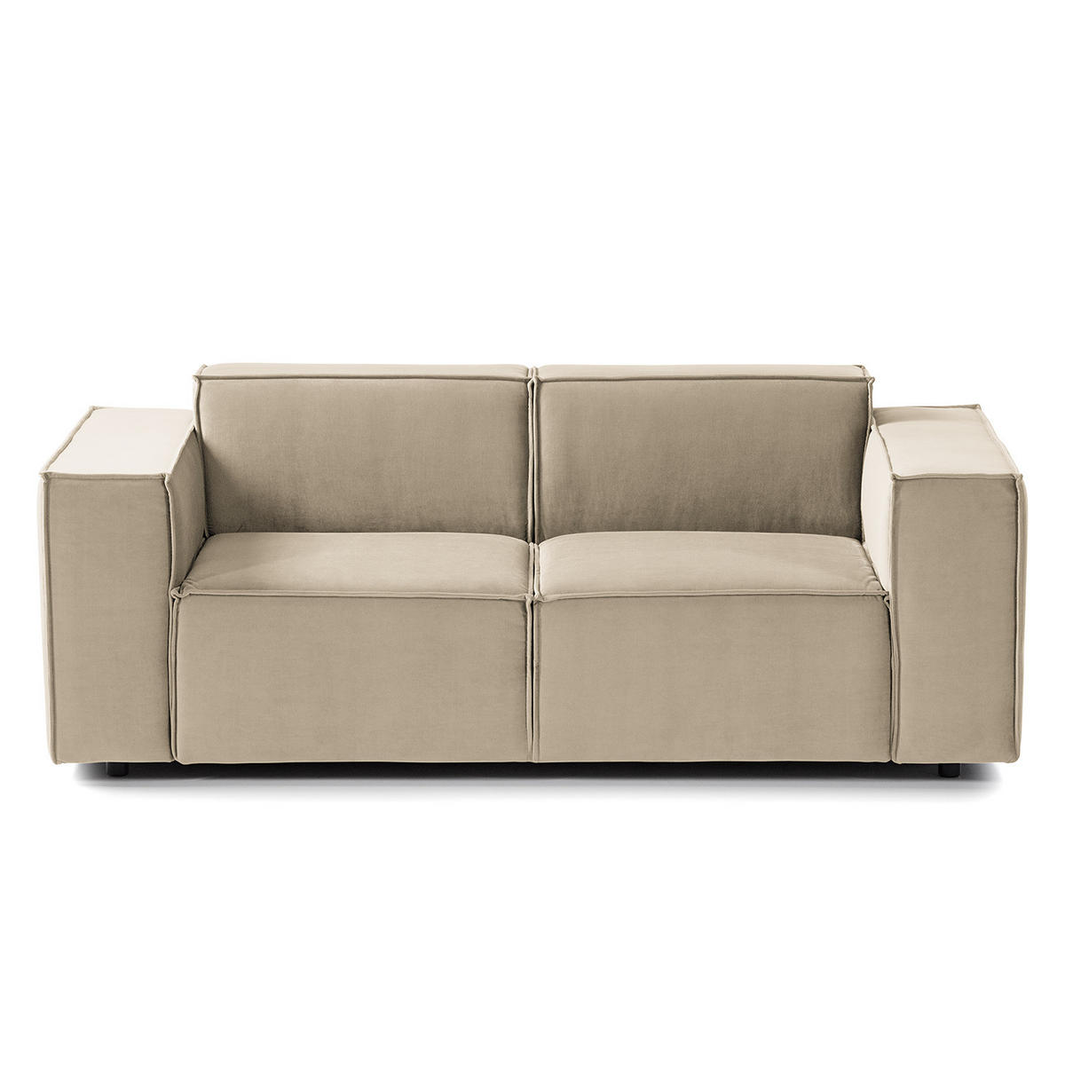 2-SITZER SOFA - Beige, Textil (189/70/96cm) - home24