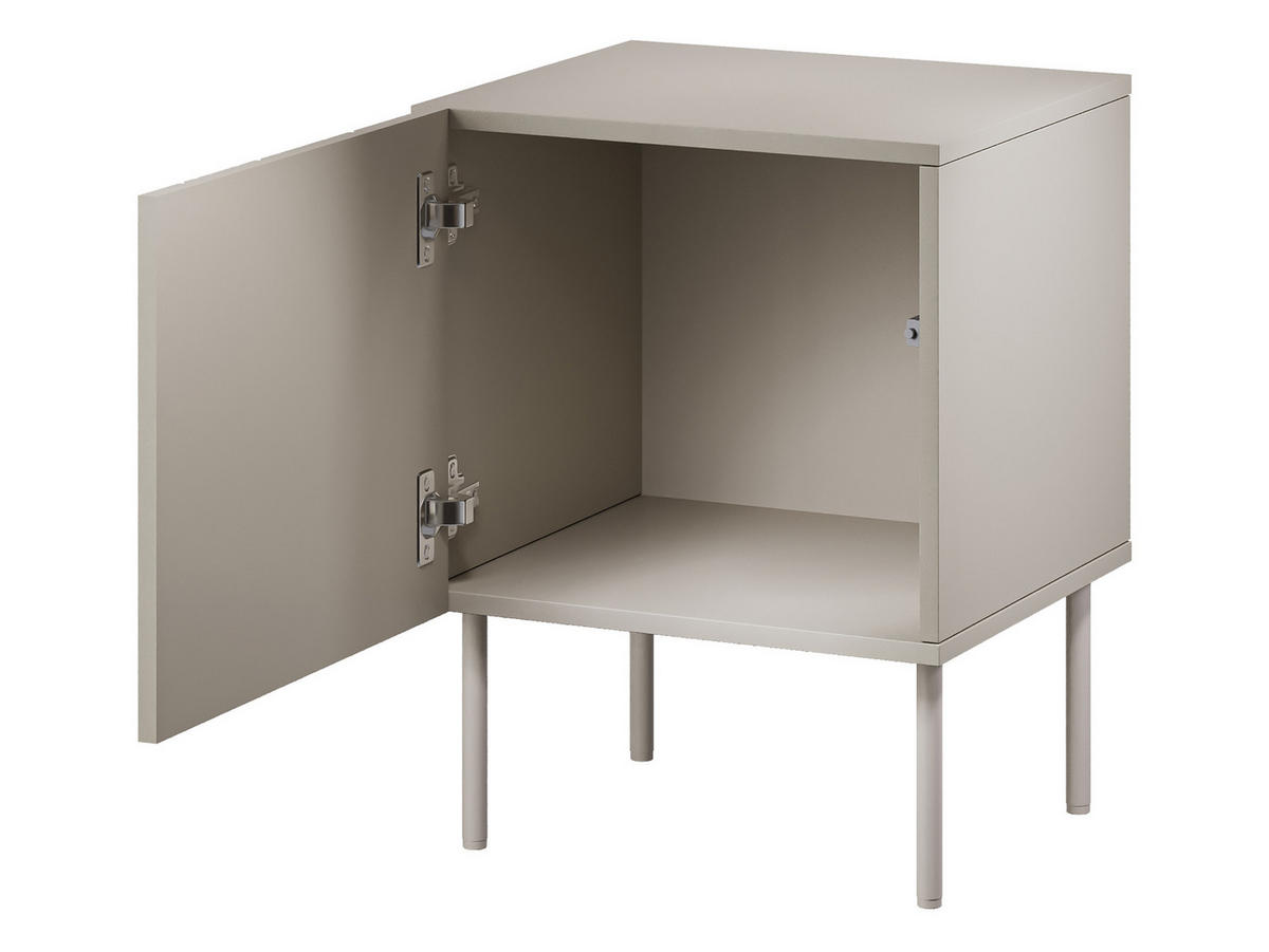 NACHTTISCH-SET Isla (2 Stück) - Schwarz, Holzwerkstoff/Metall (45/59/40cm) - MIRJAN24